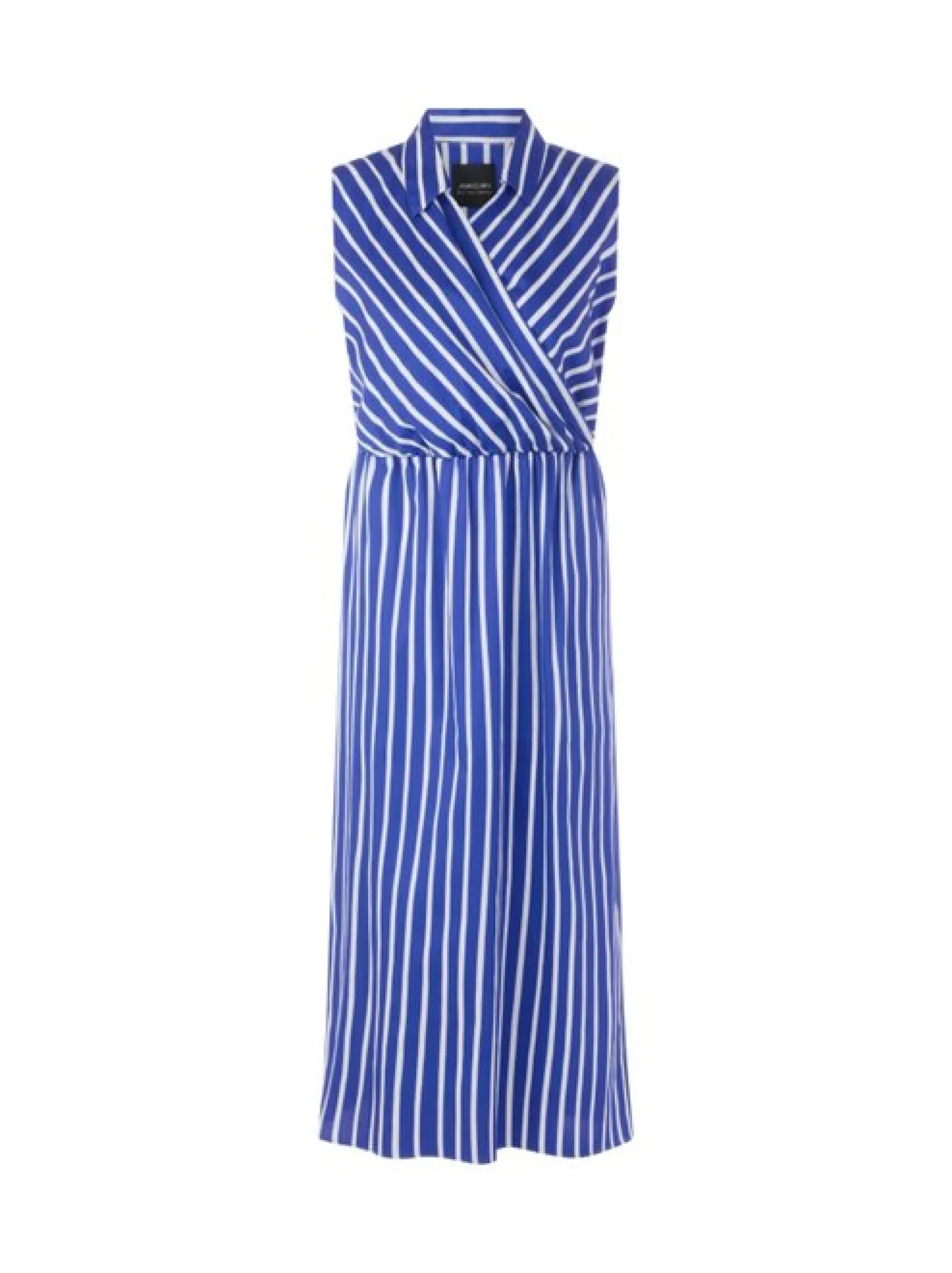 Marc Cain Damen Kleid in blau weiß