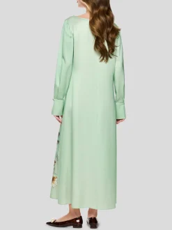 Marc Cain Damen Kleid in mint mehrfarbig