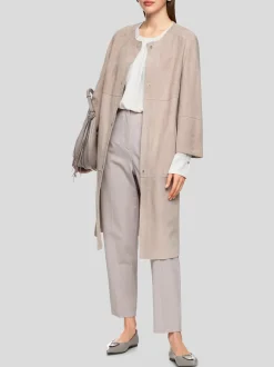 Marc Cain Damen Mantel in taupe