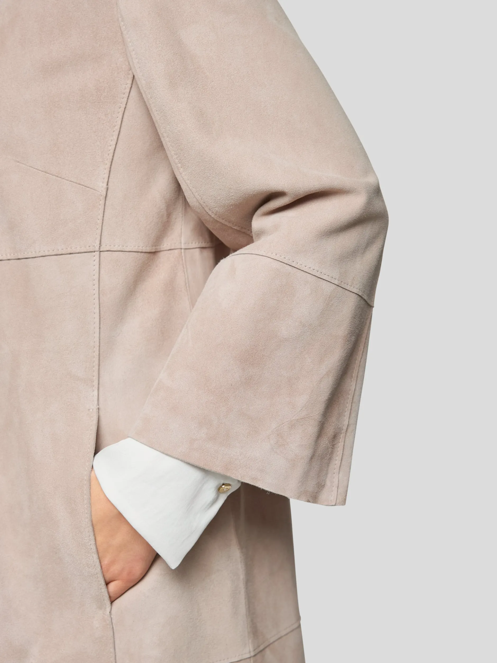 Marc Cain Damen Mantel in taupe