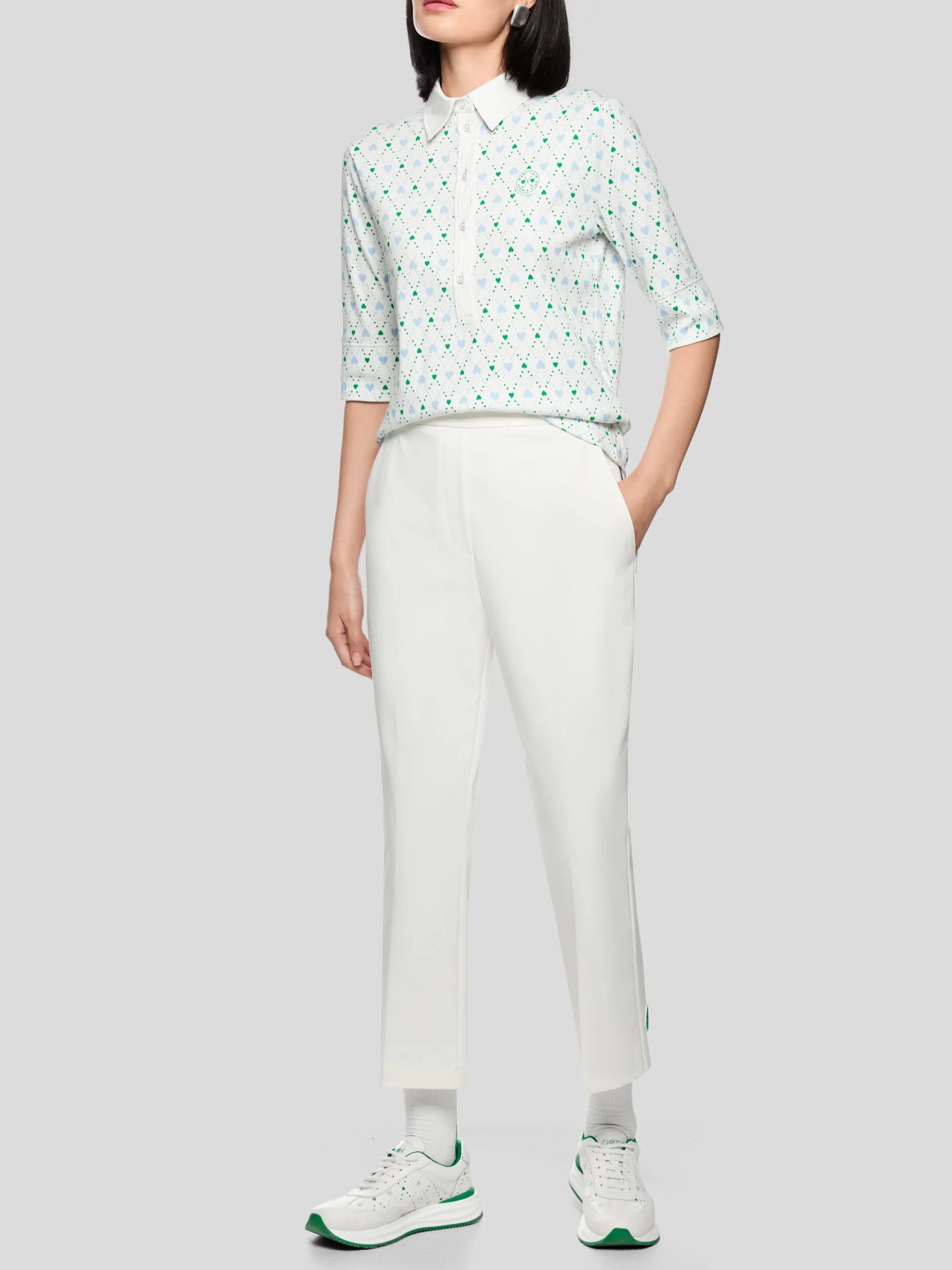 Marc Cain Damen Poloshirt in weiß