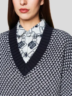 Marc Cain Damen Pullover in blau