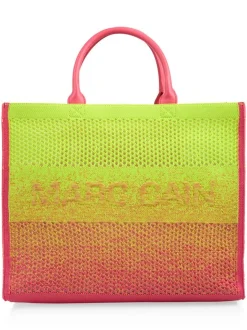 Marc Cain Damen Shopper in grün pink