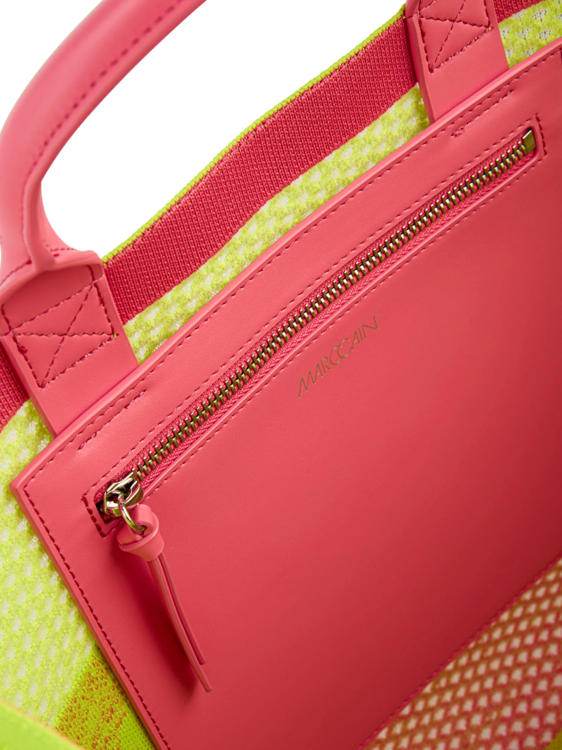 Marc Cain Damen Shopper in grün pink