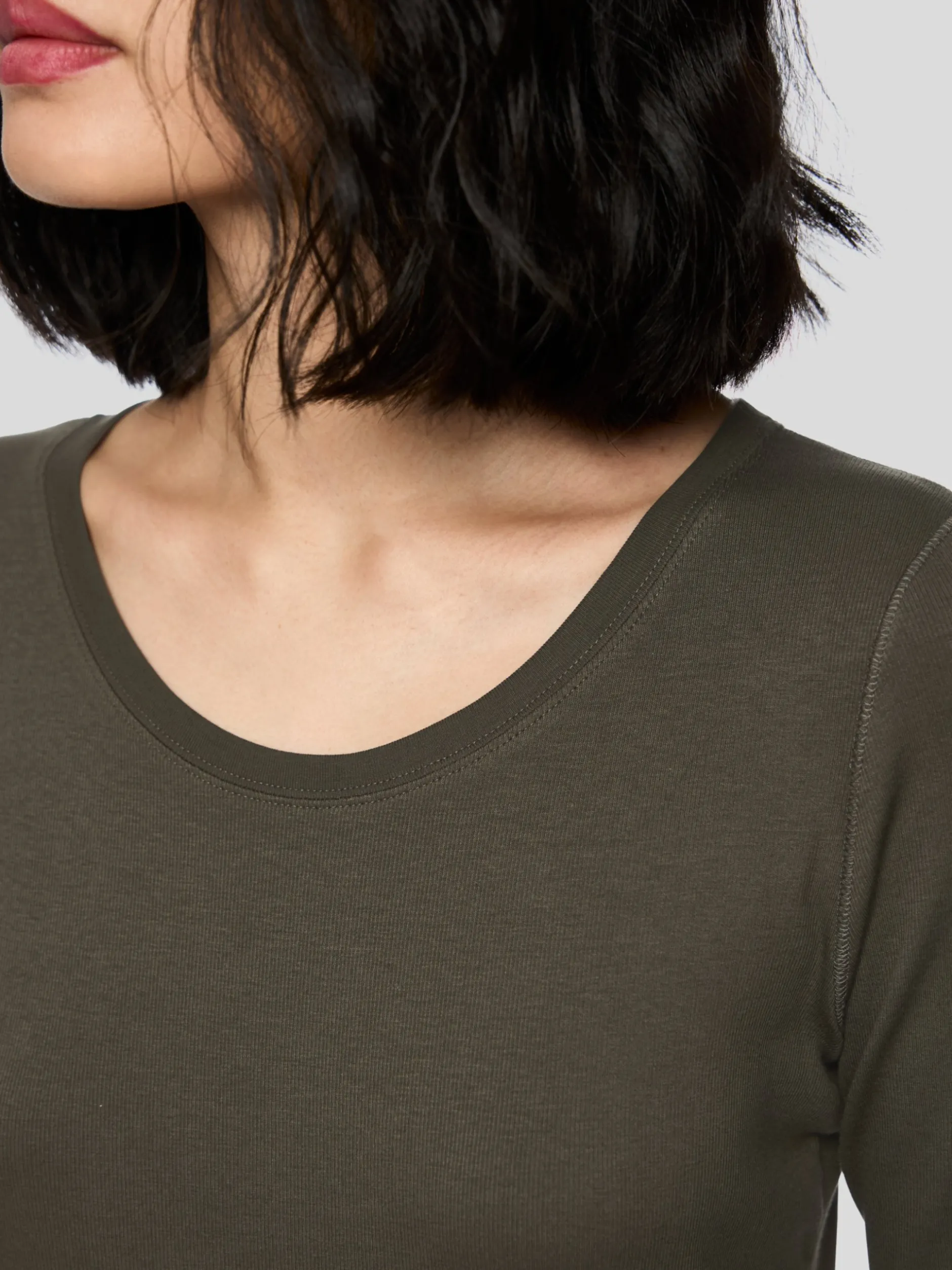 Marc Cain Damen T-Shirt in oliv