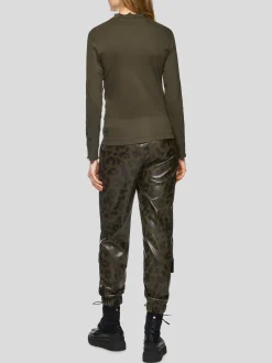 Marc Cain Damen T-Shirt in oliv