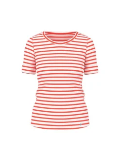 Marc Cain Damen T-Shirt in rot weiß