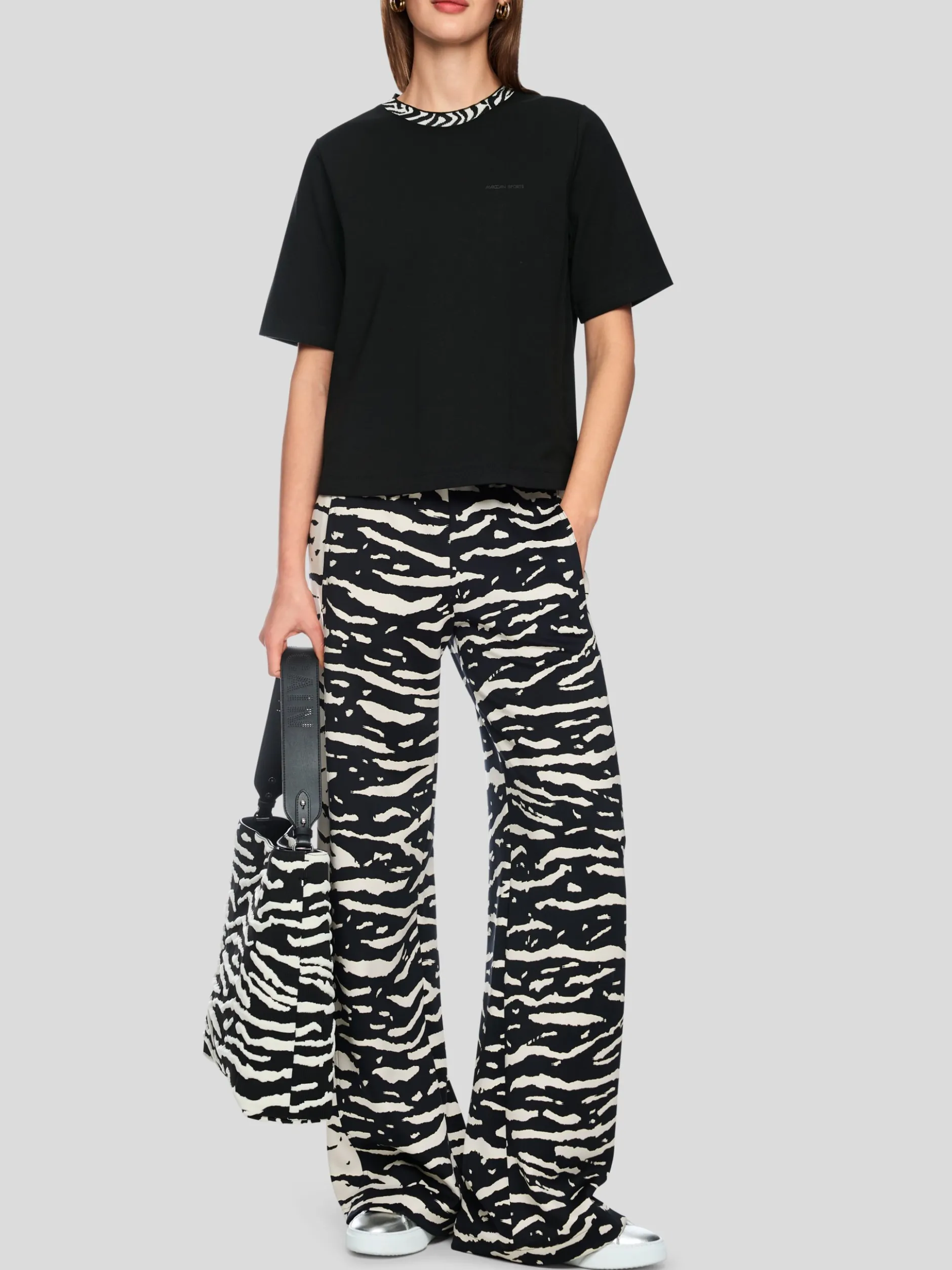 Marc Cain Damen T-Shirt in schwarz
