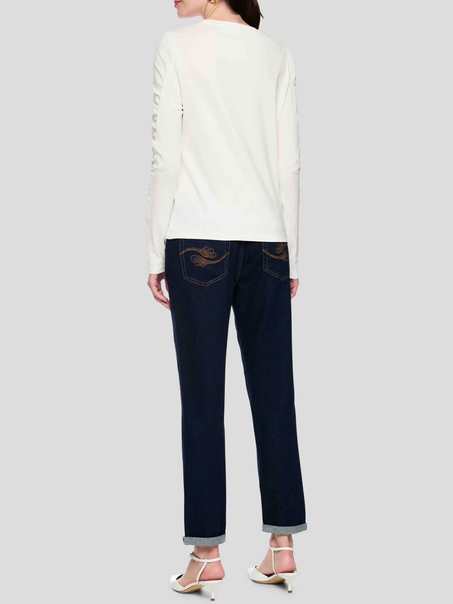 Marc Cain Damen T-Shirt in weiß