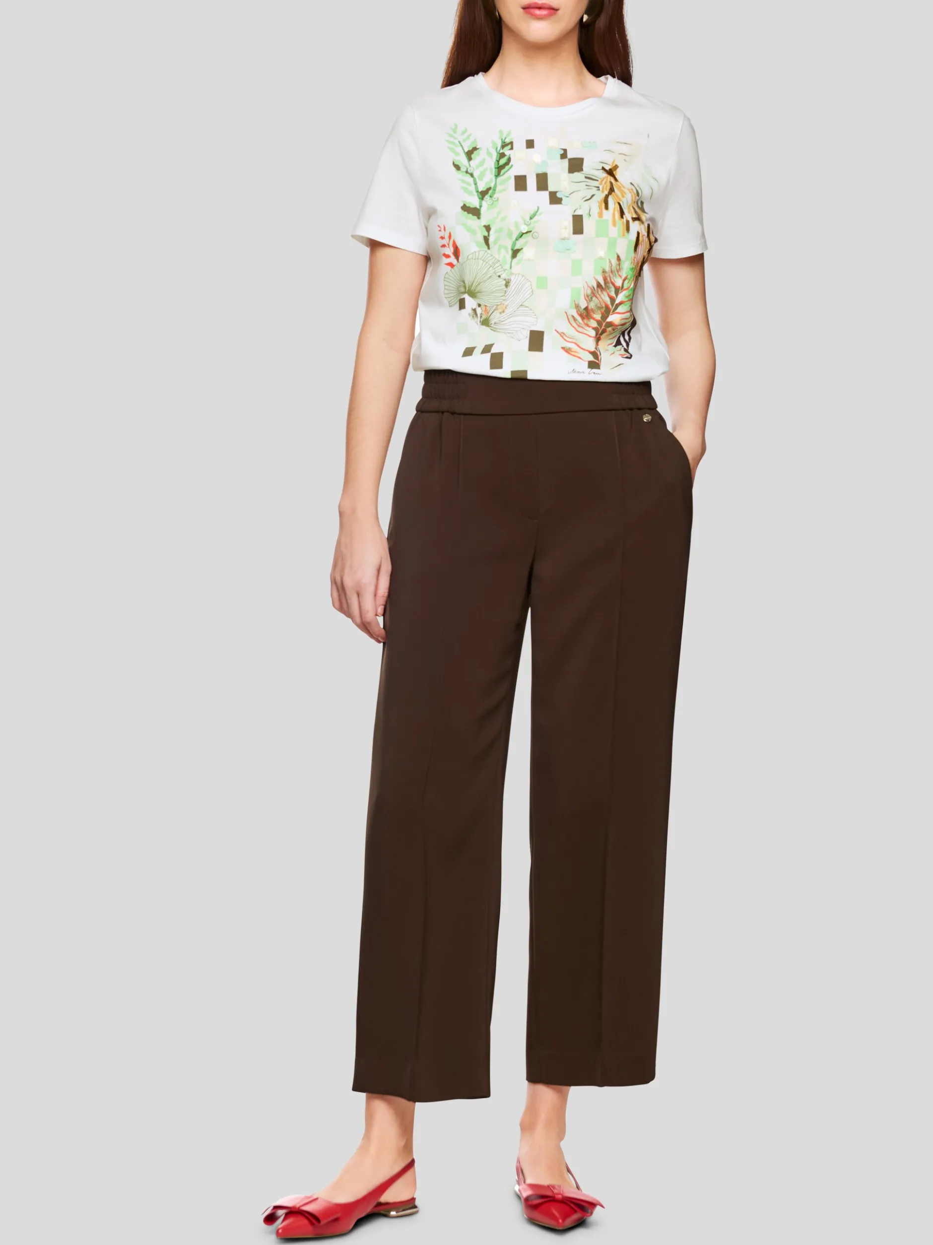 Marc Cain Damen T-Shirt in weiß