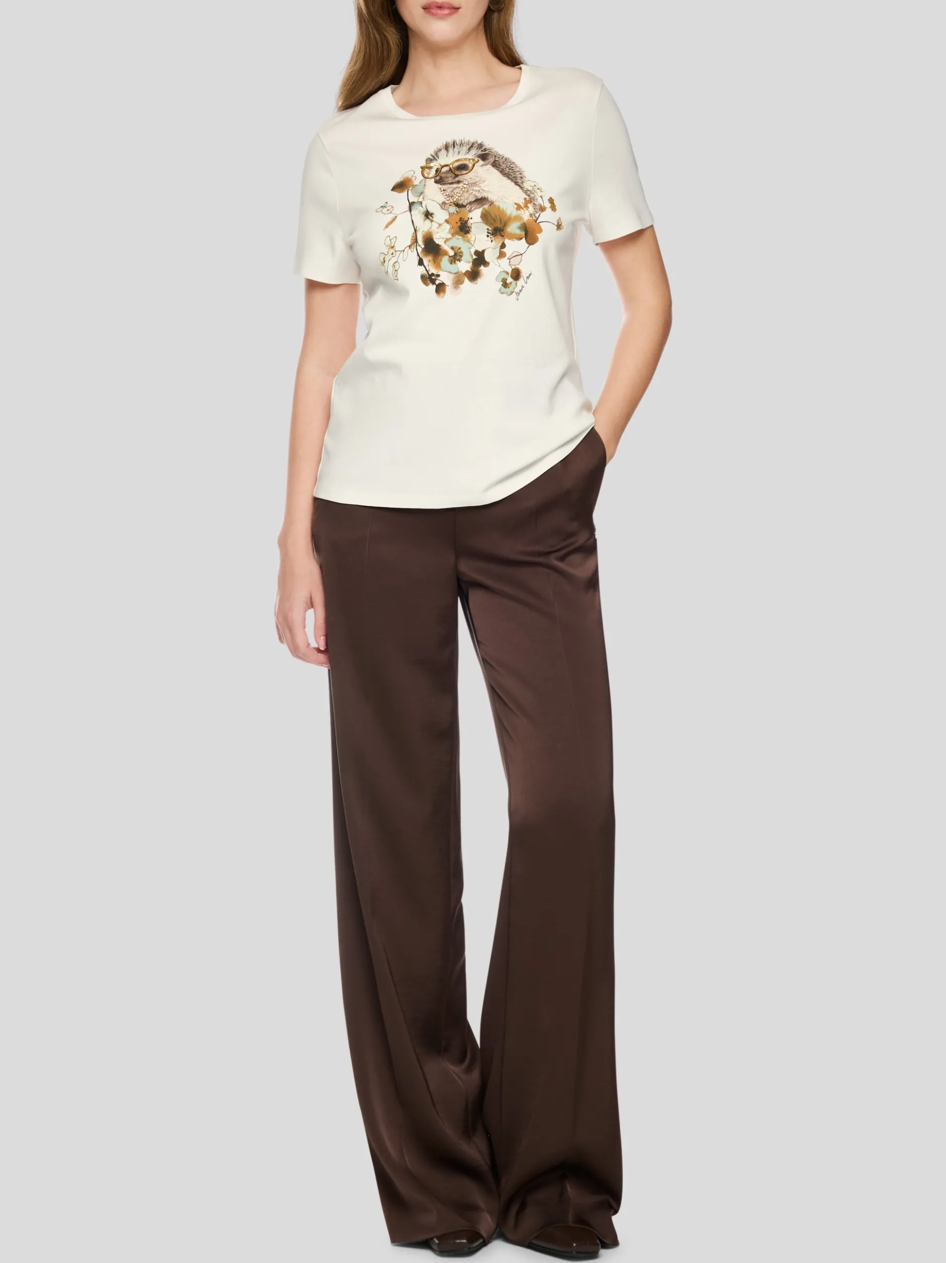 Marc Cain Damen T-Shirt in weiß mehrfarbig