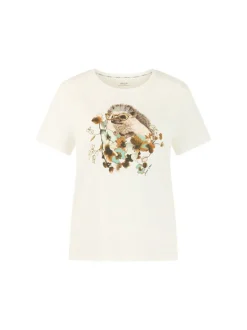 Marc Cain Damen T-Shirt in weiß mehrfarbig