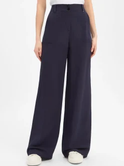 Marc Cain Sports Damen Hose mit Leinen-Anteil - Waukee in marine