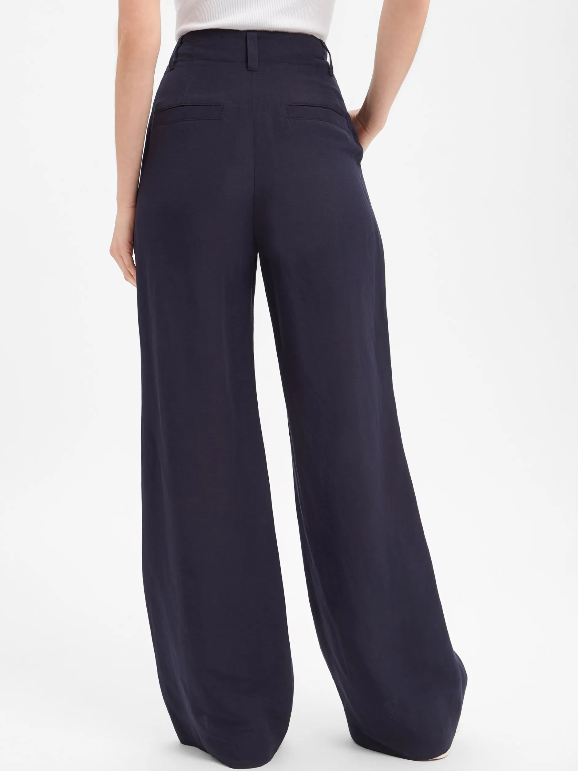 Marc Cain Sports Damen Hose mit Leinen-Anteil - Waukee in marine