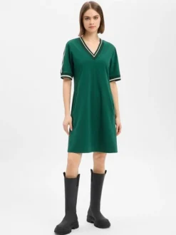 Marc Cain Sports Damen Kleid in grün - Ärmel: Halbarm