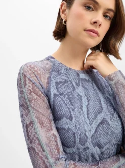 Marc Cain Sports Damen Kleid in blau - Ärmel: langarm