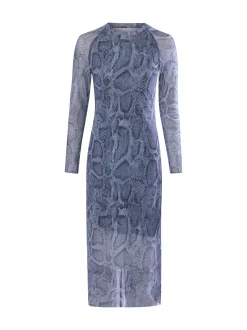 Marc Cain Sports Damen Kleid in blau - Ärmel: langarm