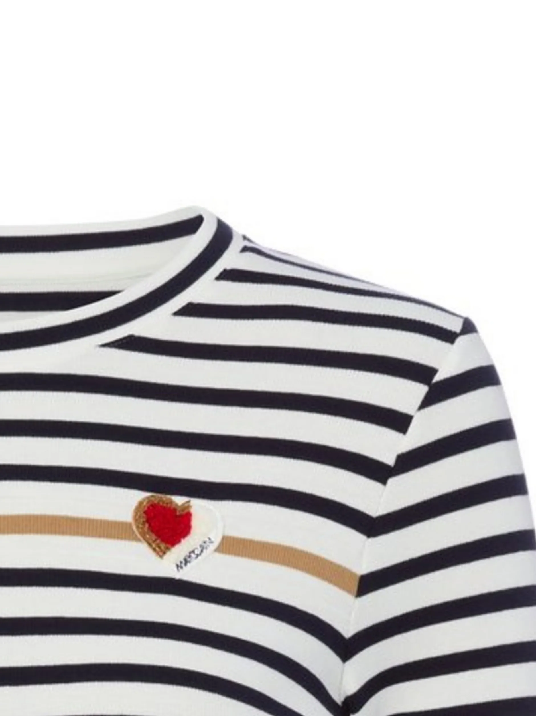 Marc Cain Sports Damen Langarmshirt in schwarz braun