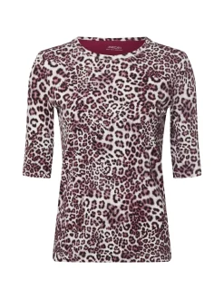 Marc Cain Sports Damen Shirt in ecru aubergine