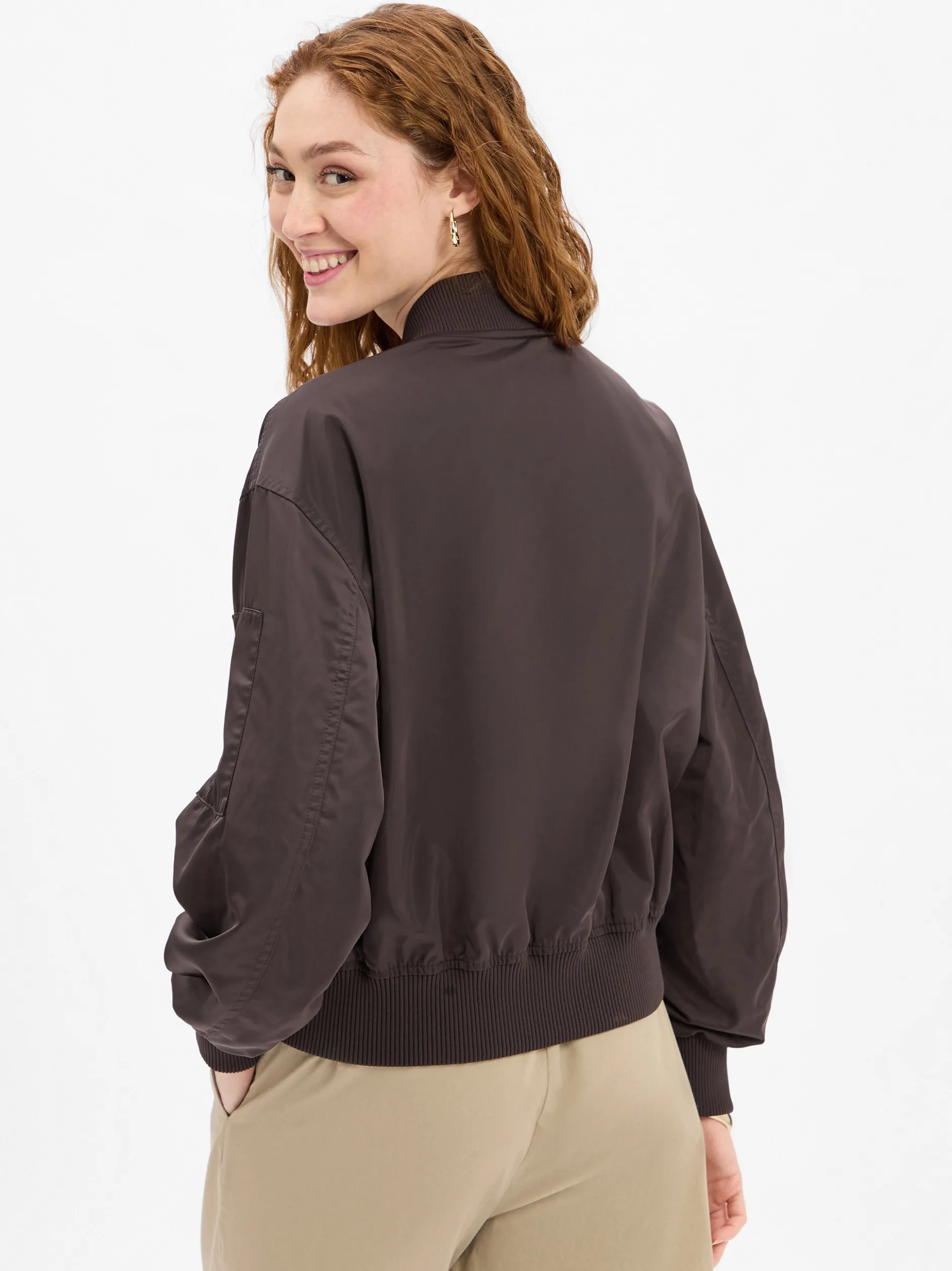 Marc O'Polo Damen Blouson in schoko
