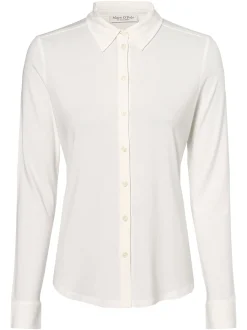 Marc O'Polo Damen Bluse in ecru - Ärmel: langarm