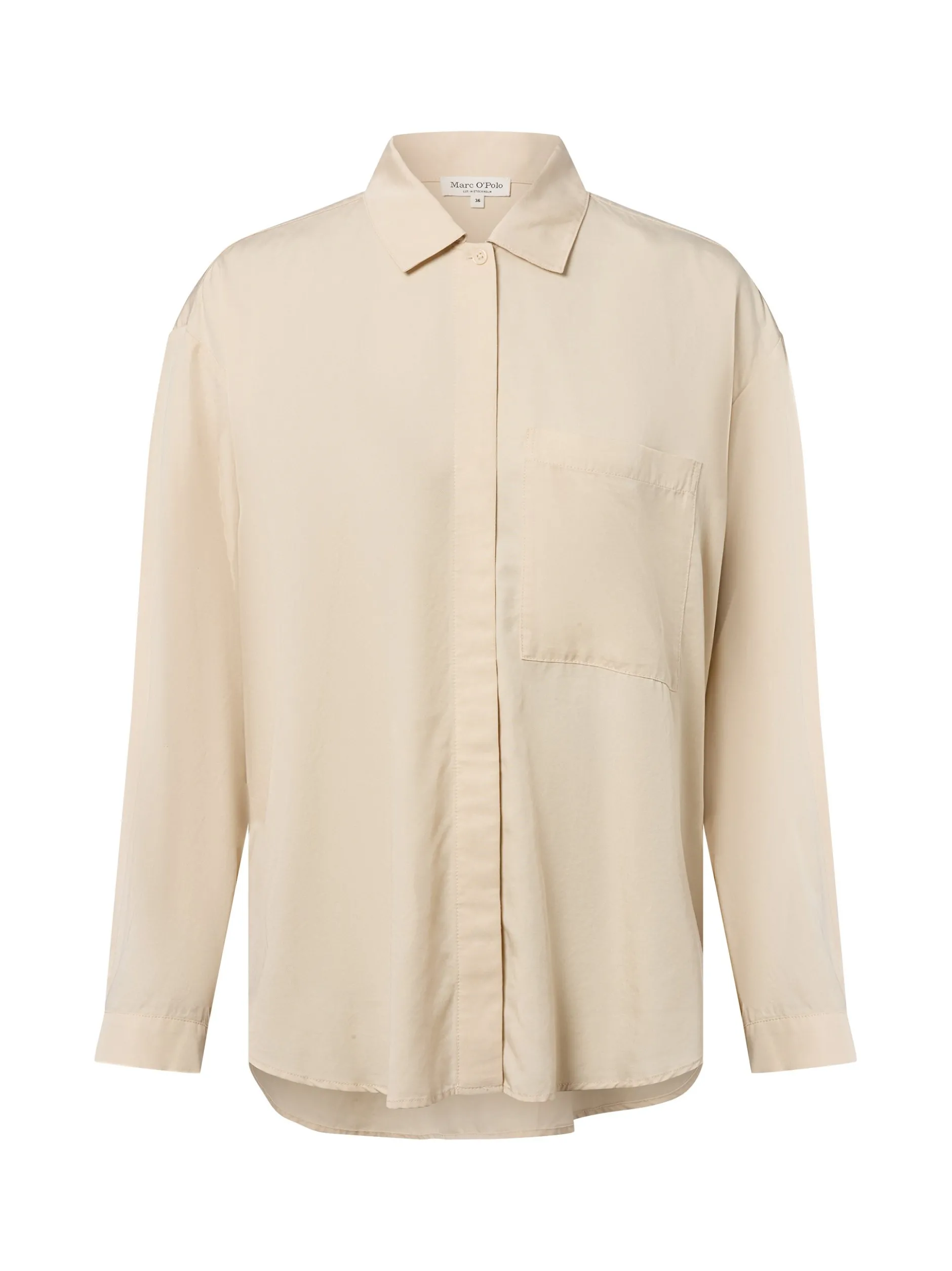 Marc O'Polo Damen Bluse in sand - Ärmel: langarm