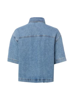 Marc O'Polo Damen Bluse mit Leinen-Anteil in medium stone