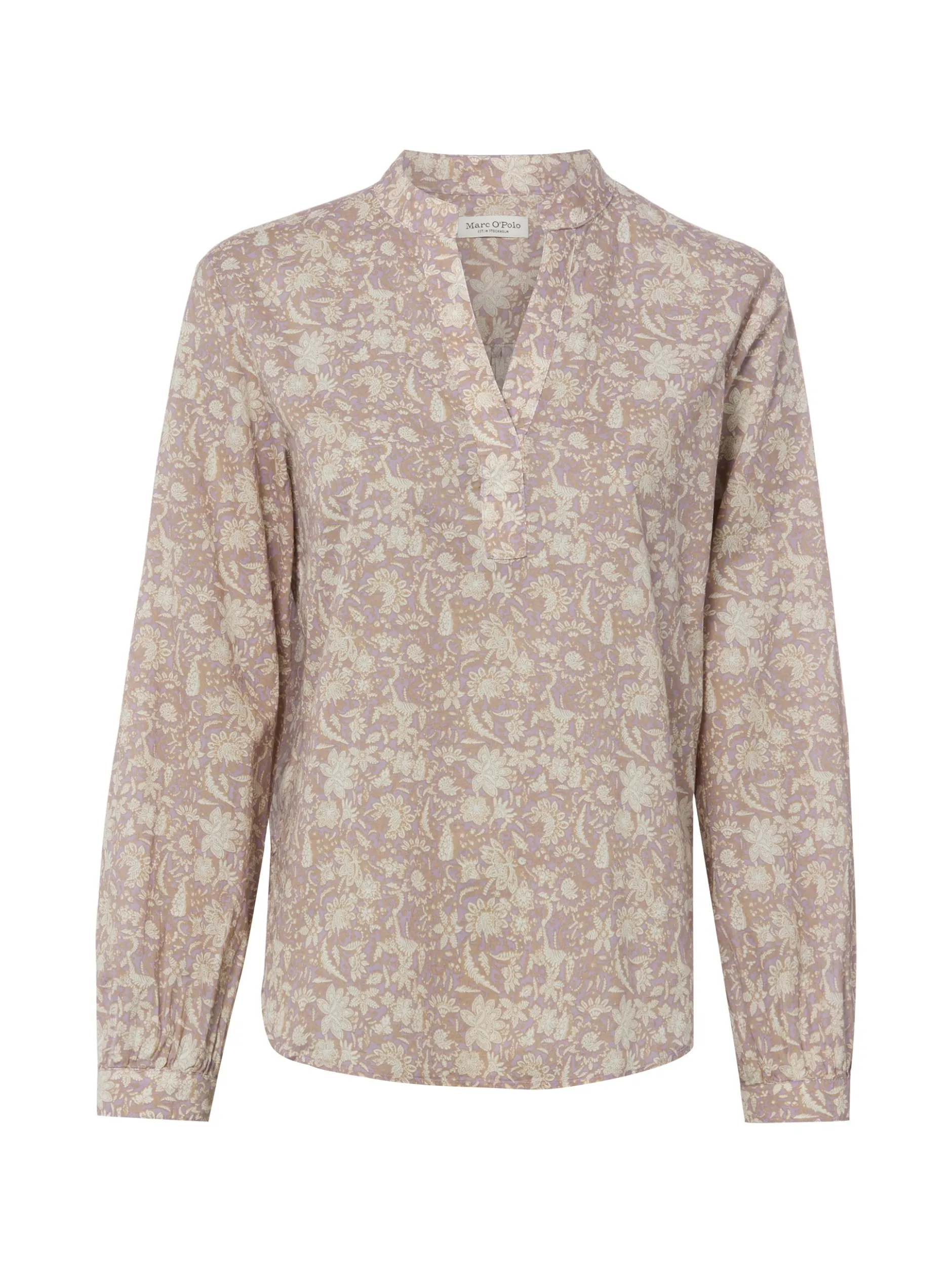 Marc O'Polo Damen Blusenshirt in oliv hellgrau