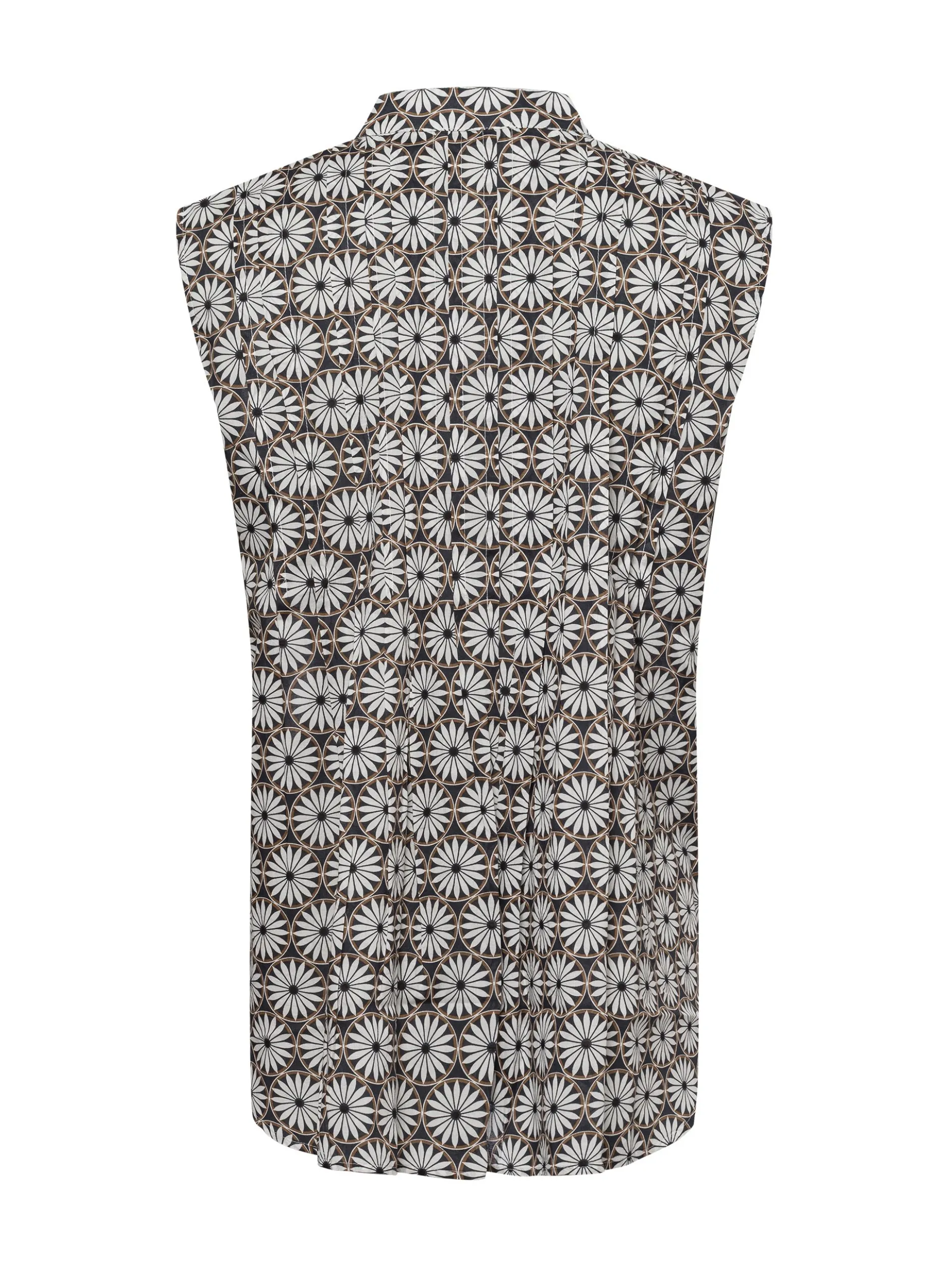 Marc O'Polo Damen Blusenshirt in anthrazit weiß