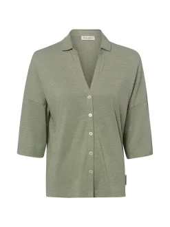 Marc O'Polo Damen Blusenshirt in schilf - Ärmel: Halbarm