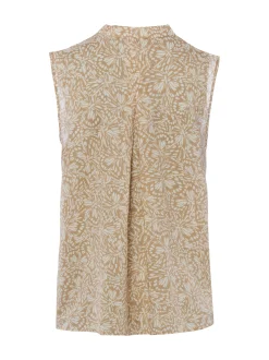Marc O'Polo Damen Blusentop in beige weiß
