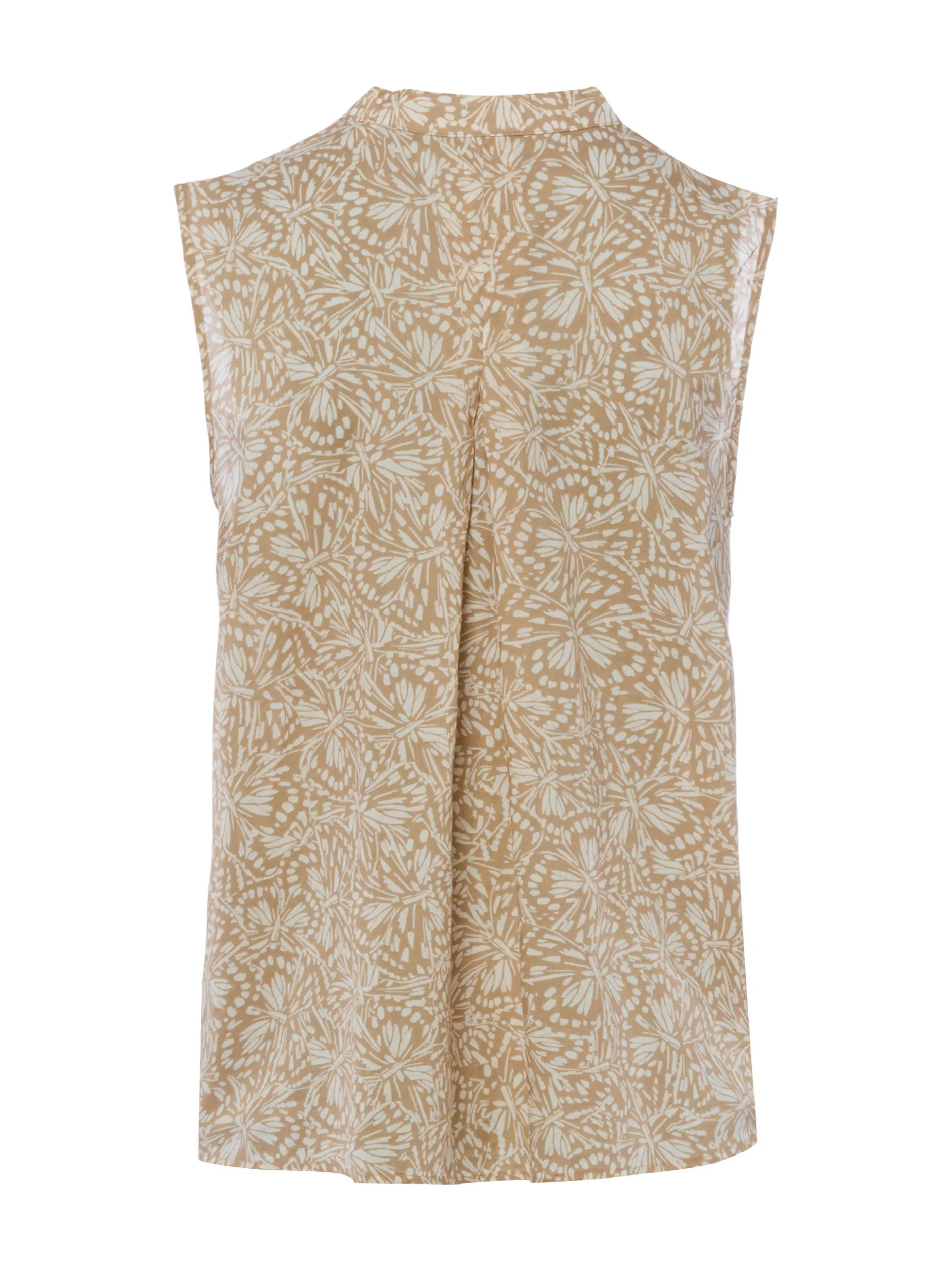 Marc O'Polo Damen Blusentop in beige weiß