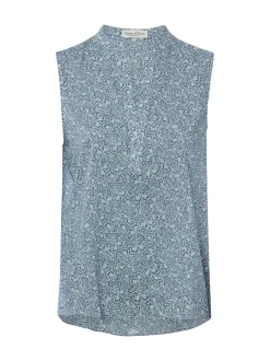 Marc O'Polo Damen Blusentop in hellblau weiß