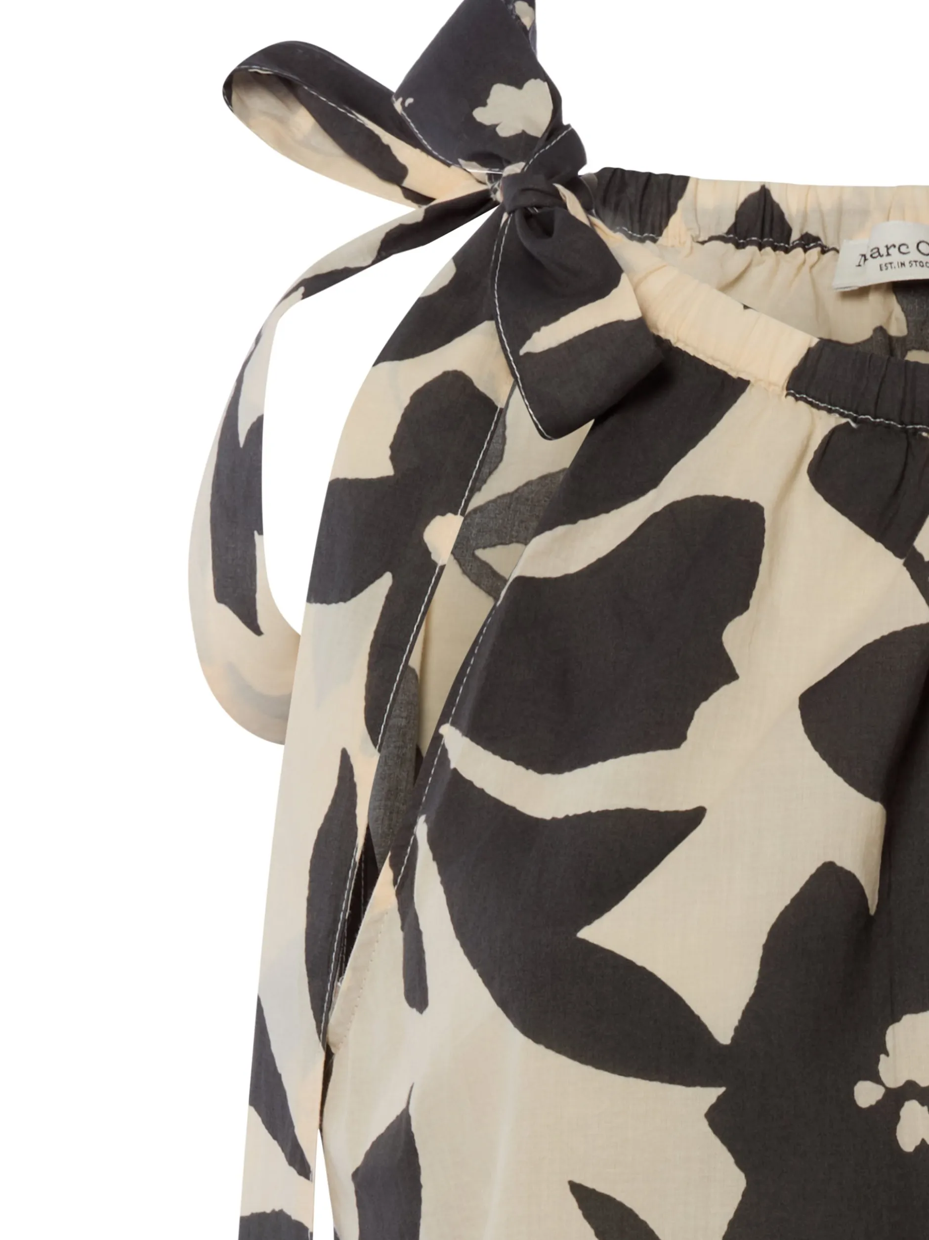 Marc O'Polo Damen Blusentop in anthrazit ecru