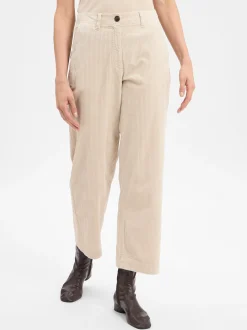 Marc O'Polo Damen Cordhose in sand - Länge: verkürzt