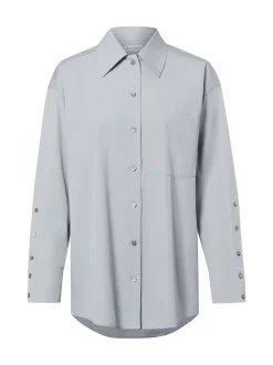 Marc O'Polo Damen Hemdbluse in grau - Ärmel: langarm