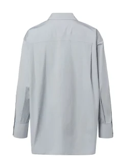Marc O'Polo Damen Hemdbluse in grau - Ärmel: langarm