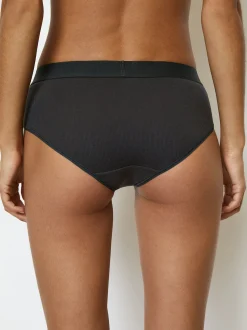 Marc O'Polo Damen Hipster - Iconic Rib in schwarz