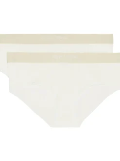 Marc O'Polo Damen Hipster - Iconic Rib in weiß