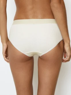 Marc O'Polo Damen Hipster - Iconic Rib in weiß
