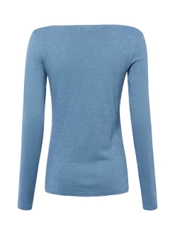 Marc O'Polo Damen Langarmshirt in blau - Ärmel: langarm