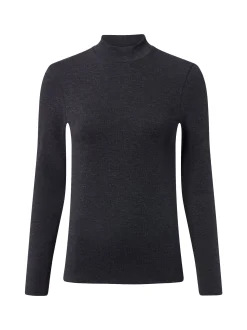 Marc O'Polo Damen Langarmshirt in anthrazit
