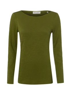 Marc O'Polo Damen Langarmshirt in erbse - Ärmel: langarm