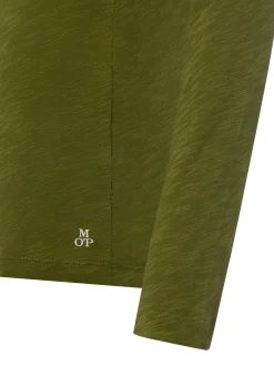 Marc O'Polo Damen Langarmshirt in erbse - Ärmel: langarm