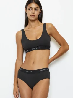 Marc O'Polo Damen Panty - Essentials in schwarz