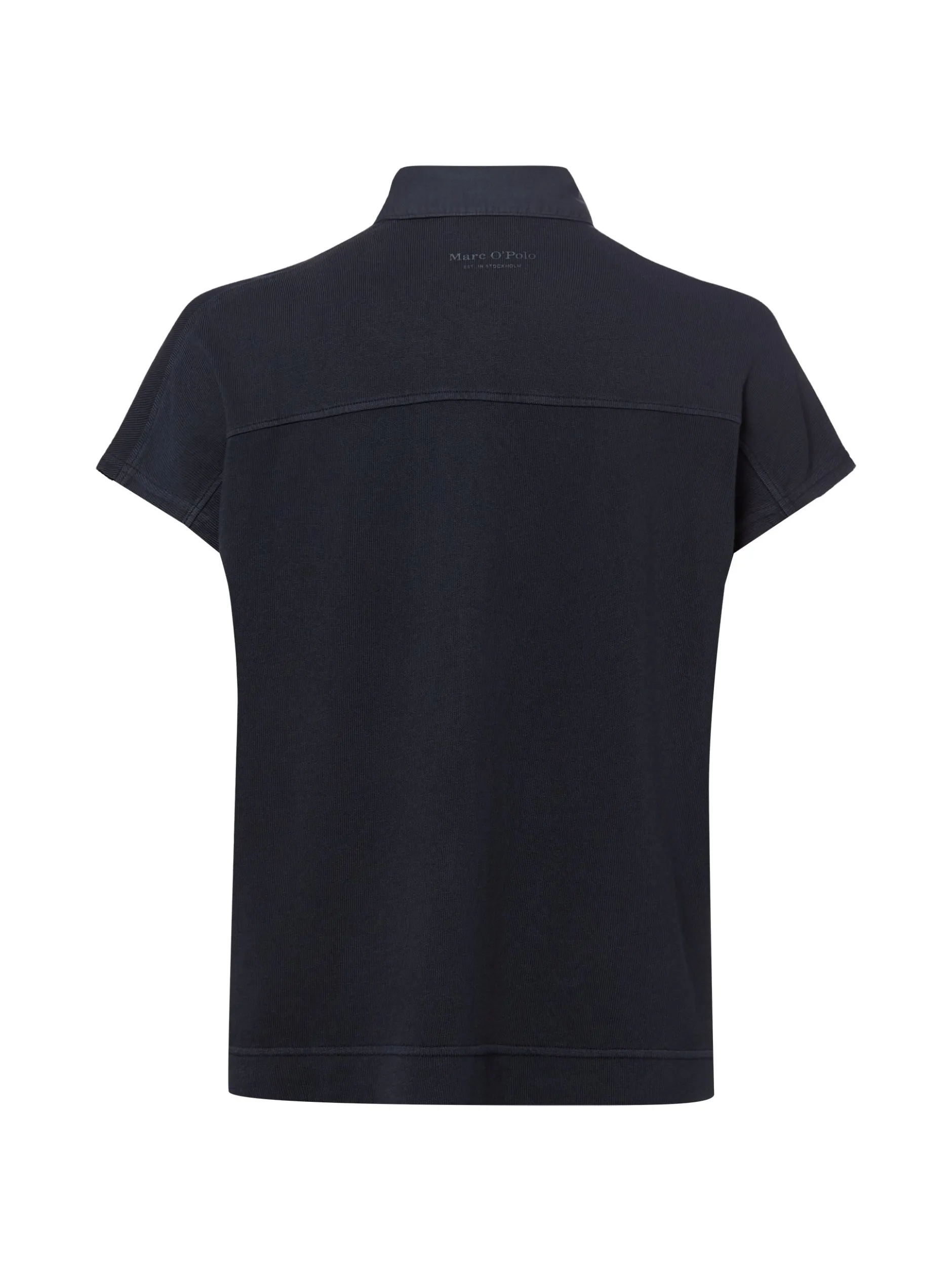 Marc O'Polo Damen Poloshirt in marine - Ärmel: kurzarm