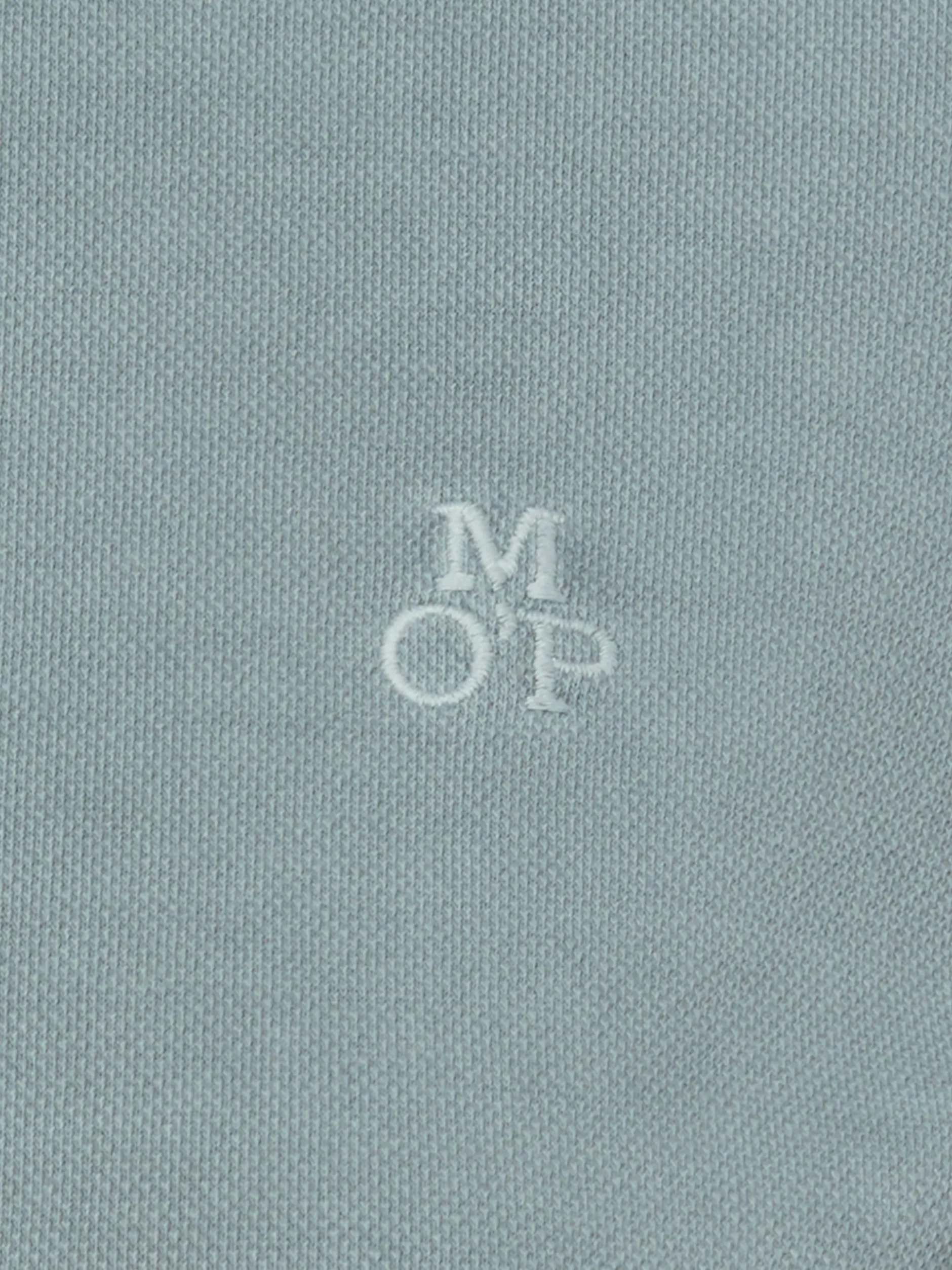 Marc O'Polo Damen Poloshirt in hellblau - Ärmel: kurzarm