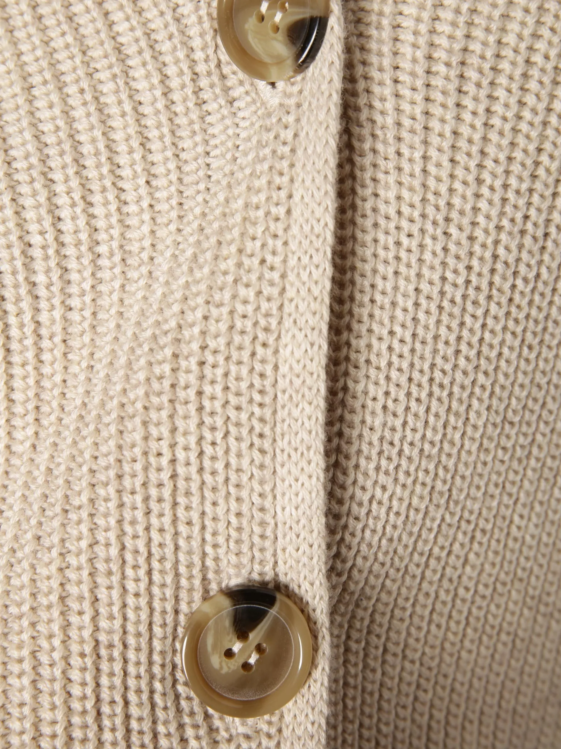 Marc O'Polo Damen Strickjacke in sand - Ärmel: langarm