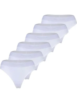 Marc O'Polo Damen String 6er Pack in weiß