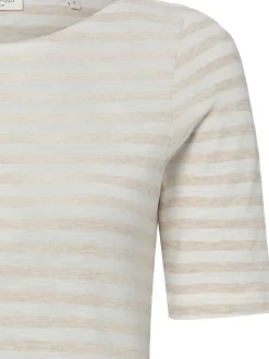 Marc O'Polo Damen T-Shirt in beige ecru - Ärmel: kurzarm